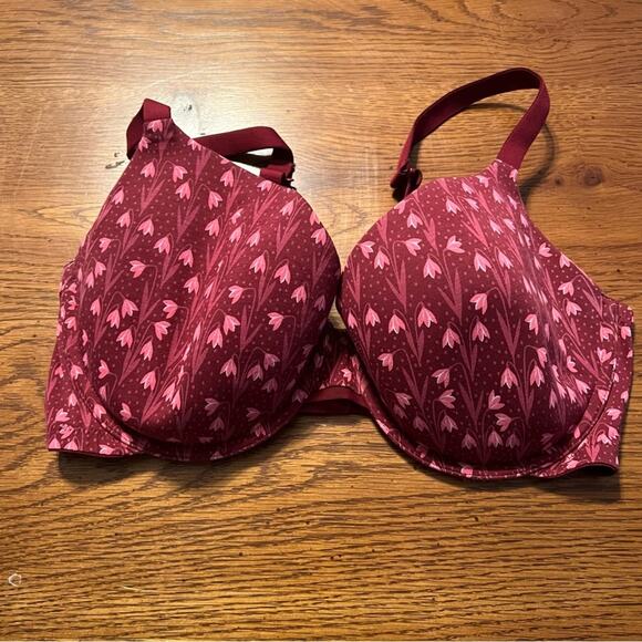 Auden The Everyday Bra Underwire Floral Tulip Print Size 36DD - Picture 1 of 4
